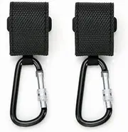 2PCS Universal Baby Stroller Hooks Clips for Hanging Bags and Shopping,Convenient Stroller Hooks Accessories Perfect for Diaper Bags, Backpack,Shopping Bags,Purse