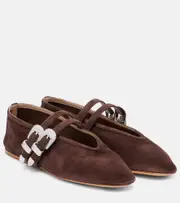 [Le Monde Beryl] Le Monde Béryl Claudia suede ballet flats EU 42 brown