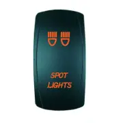 POLARIS RZR 800 XP900 Dual BackLit ORANGE LED SPOT LIGHTS Rocker Switch ON OFF