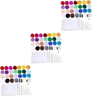 COHEALI 3 Sets Diy Felt Stamp Set Wool Felt Authoring Tool Australian Wool for Craft