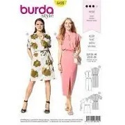 Burda Sewing Pattern 6420 Misses Dress Size 10-20 Euro 36-46