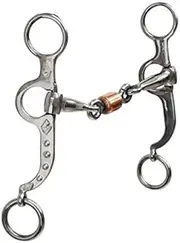 Showman Stainless Steel Argentine Snaffle Bit w/Copper Roller