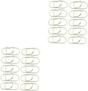 2sets Notebook Clip Portable Pencil Clips Paper Clip Holder Clear Notebook Accessories Table Card Holder Paperclip Pen Holder Memo Holder Clip Document Organizing Clip Iron 10pcs*2