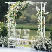 GREENYHAVEN Stereoscopic Garden Arch Arbor Metal Wedding Arch Decor Pergola Trellis