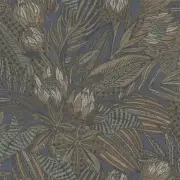 Susara Floral Navy Textured Eco-Foam Wallpaper