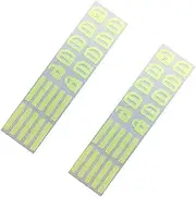 Car Interior Car Luminous Button Stickers Window Lifter Switch Decals Night Glowing Car Interior Stickers Car Interior Trim(2Pcs green)