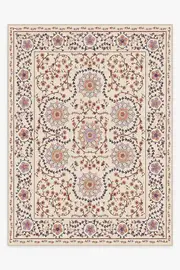 275' x 365' | Machine Washable Runner Rug | Kid & Pet Friendly | Indoor Rug | Suzani Purple Rug | Ruggable