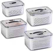 Clear Fridge Organizer Bins - Portable Outdoor Picnic Box, Picnic Box for Vegetable Storage | Multi Functional Integrated Storage Container