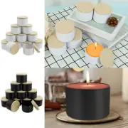 12X 8oz Iron Candle Making Jars Empty Candle Tins DIY Candle Container With Lid