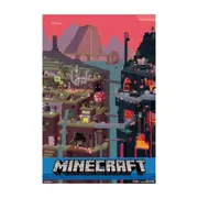 Impact Merch Minecraft World Red Wall Room Display Regular Sized Poster 92x61cm