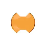 KC HiLiTES 5211 SlimLite 8" LED - Light Shield - Driving - Amber