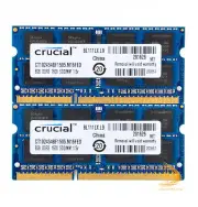 Crucial 2x 8GB 2Rx8 PC3-12800S DDR3 1600Mhz SODIMM RAM Laptop Memory Intel $WE0