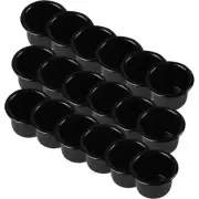 36 Pcs Mini Candle Stick Holders Black Metal Cup Inserts Column Aluminum Cups