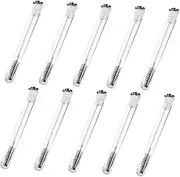 Minkissy 10 Pack Eyelash Curling Brush Set Lash Spoolie Brush Mascara Wand Tube Portable for Extensions Professional Makeup Tools