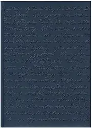 Pierre Belvedere Large Script Notebook, Blue