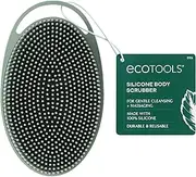 EcoTools Silicone Body Scrubber, for Gentle Cleansing & Exfoliating, 2-in-1 Silicone Scrubber & Body Massager, Hygienic & Durable Bath Accessory, Eco Friendly, Vegan, & Cruelty Free, 1 Count