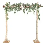 Ling's Moment 6.5FT Backdrop Floral Garland, Spring Artificial Wedding Arch F...