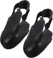 Anneome 1 Pair Steel Toe Shoe Caps Steel Toe Caps for Shoes Shoe Covers Nonslip Steel Toe Guard Protective Toe Covers Safety Shoes Toe Caps Unisex Shoes Cover Black Cowhide