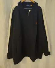 Polo Ralph Lauren Men's 4XLT Double-Knit Mesh Baseball Jacket Black NWT $168