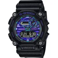 在飛比找momo購物網優惠-【CASIO 卡西歐】G-SHOCK 虛擬藍系列 科技感雙顯