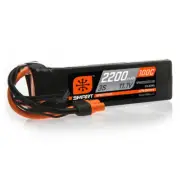 11.1V 2200mAh 3S 100C Smart LiPo Battery: IC3 SPMX22003S100 Spektrum