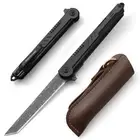 Tanto Folding Knife Vg10 Damascus Steel Tactical Pocket Knife For Men With Clip