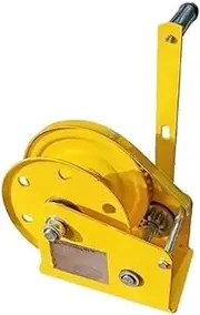 Marine Puller Manual winch two way self locking hand winch traction hoist small crane Cable Puller(20m rope,500KG)