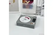 Retro CD player Bluetooth 5.1 dual mode + USB flash drive + FM smart digital display 4000mAh long battery life support mini CD 3W stereo with remote controlsilver)
