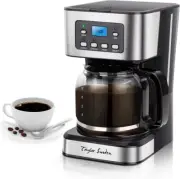 12-Cup Programmable Coffee Maker, Regular & Strong Brew Drip Coffee Machine for