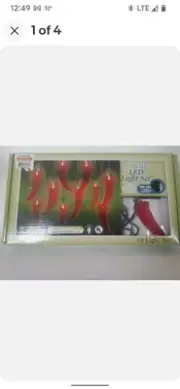 ⭐Chilis Led String Light Set, 10 Chili Pepper Lights Indoor Outdoor