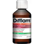 Difflam Sore Throat Gargle with Iodine 200ml
