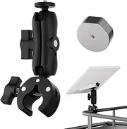 Starlink Mini Pole Clamp Mount,Starlink Mini Mount for RV/Yacht/Camper/Guardrails,Pole Clamp Mount with Pipe Range 2-3.8cm for Roof Racks, RVs, Boats, and Campers