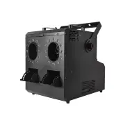 1500W Two Holes LED Smoke Bubbles Machine DMX Control DJ Disco Fog Bubble Machine for Wedding Party Dance Halloween Fest