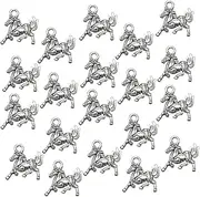 [VILLFUL] 20pcs Running Horse Alloy Pendants Diy Charm Jewelry Making Set Necklace Bracelet Charms (antique)