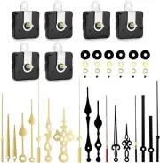 6Pcs Quartz Clock Mechanism Kit, Wall Clock Mechanisms Mattery Powered