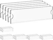 Richboom Acrylic Wall Name Plate Holder, 2x8 Inch, 30 Pack Clear Acrylic Sign Holder Frame with Adhesive Tapes, Door Plates for Home, Office, Classroom