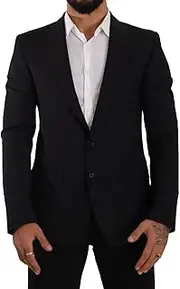 [Dolce & Gabbana] Black Slim Fit Vest 2 Button MARTINI Blazer