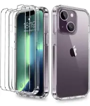 iPhone 14 Plus Case 6.7 Inch, with [2 x Tempered Glass Screen Protector Clear