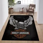 Harley Davidson Carpet, Harley Rug, Harley Davidson Rug, Motorcycle Rug