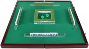 Mahjong Set Mahjong Set Mahjong Set Party Game Traditional Game with Folding Table Storage Bag 144 Tiles Chinese Mah Jongg Set(A)