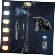 Auto Face Tracking Selfie Stick Tripod for iPhone with Light,360 Rotation That