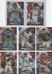 (8) 2023 Bowman's Best WAVE Refractor Cards w/ Marcelo Mayer, Outman RC, Miller+