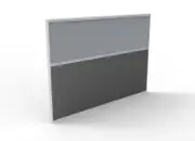 New Panel Screen Pin Board 1800mm W x 1250mm H Desk Partition Divider Grey Irons