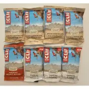 MIXED LOT 8 CLIFF PROTEIN BAR Cookies Cream Peanut Butter Chocolate Macadamia