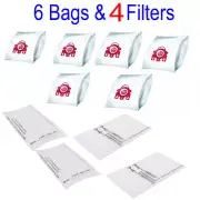 6X Vacuum Cleaner Bag + 4 Filter For Miele Tango Topaz Plus Solution Hepa SAMBA