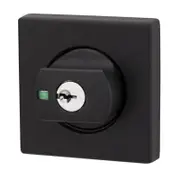 Lockwood Matt Black Double Cylinder Square Deadbolt