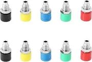 ECSiNG 10pcs 2.6mm Banana Jack Terminal Banana Plug Panel Socket Miniature Bushings H0 Couplings Banana Jack Socket Dwarf Panel Sockets for 5/6mm Diameter Installation Model
