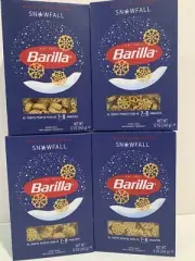 NEW 4 Boxes BARILLA SNOWFALL PASTA Limited Edition SNOWFLAKES 12oz FREE SHIP2DAY