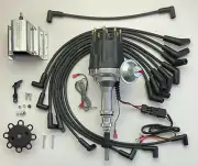 small cap FORD 5.8L 351 EFI to Carb Conv HEI Distributor + 60K COIL +BLACK WIRES