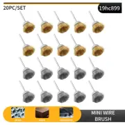 20PCS Brush Steel Wire Wheels Copper Brushes Drill Rotary Polishing Dremel Tools